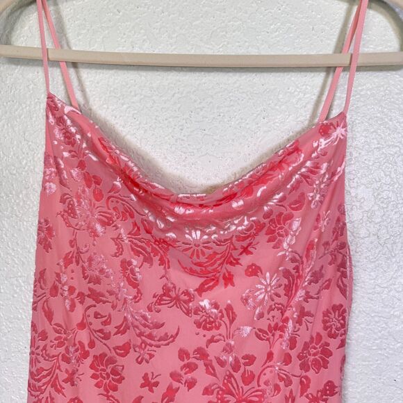 Free People Antoinette Mini Dress Womens Small Velvet Floral Flowy Skater Y2K - Picture 4 of 13